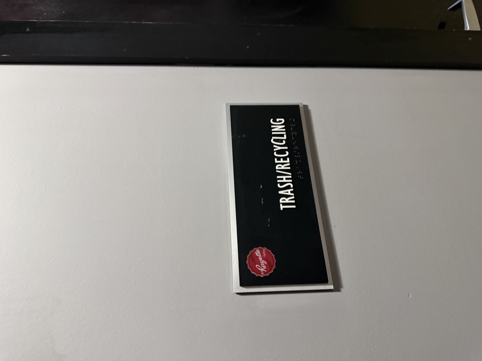 Trash Room Label